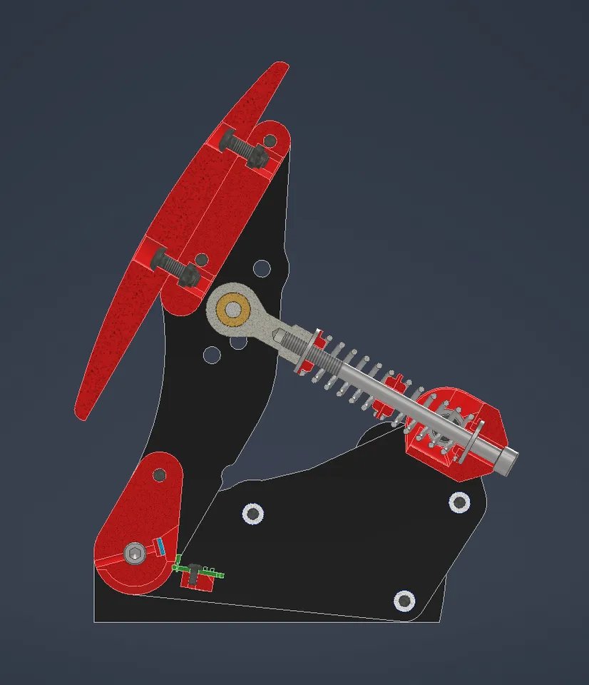 Педали для симуляторов гонок с датчиком нагрузки V2