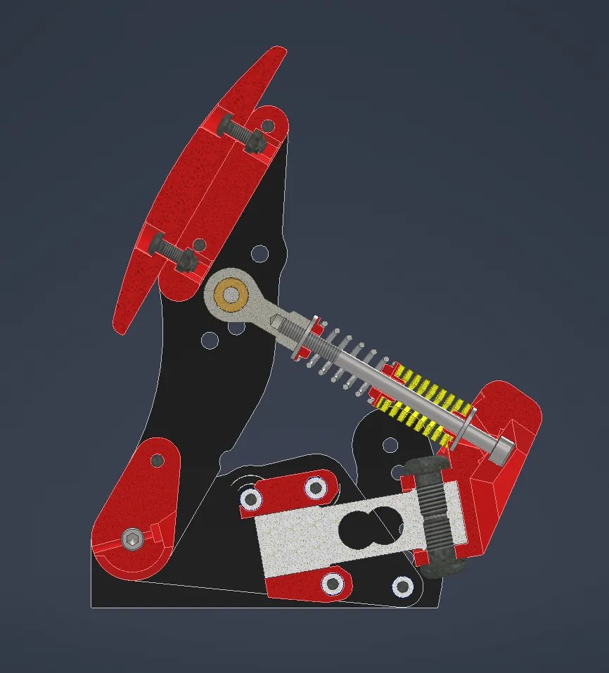 Педали для симуляторов гонок с датчиком нагрузки V2