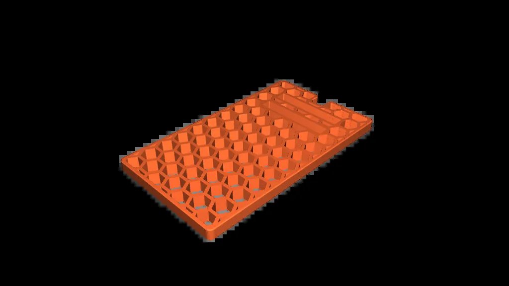 Простая подставка для телефона «Соты»