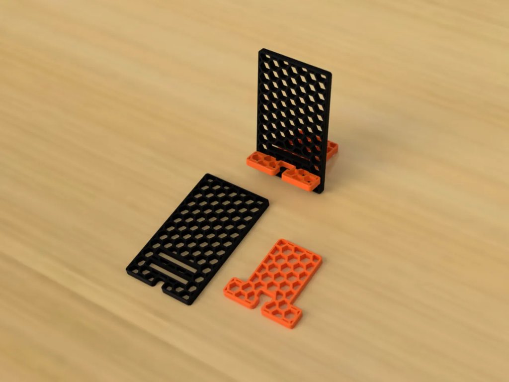 Простая подставка для телефона «Соты»