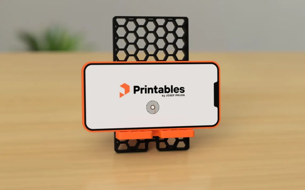 Простая подставка для телефона «Соты»