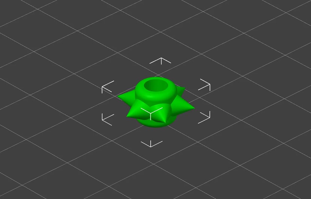 Простая бусина с шипами