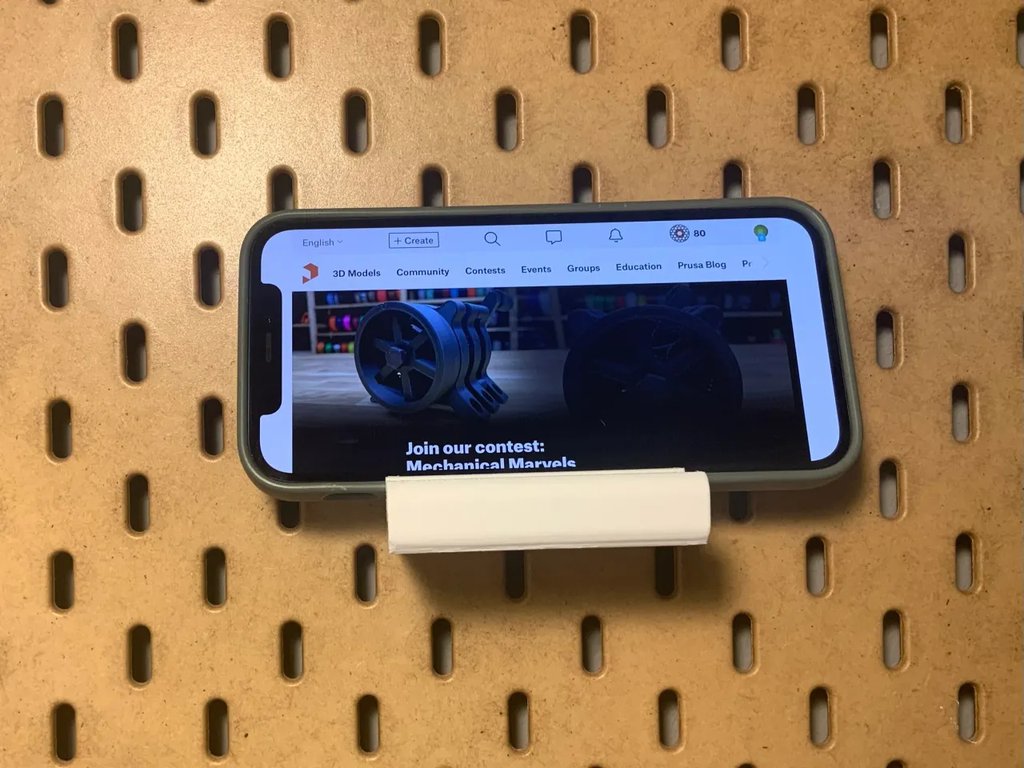 Держатель для телефона на перфорированную панель Skadis