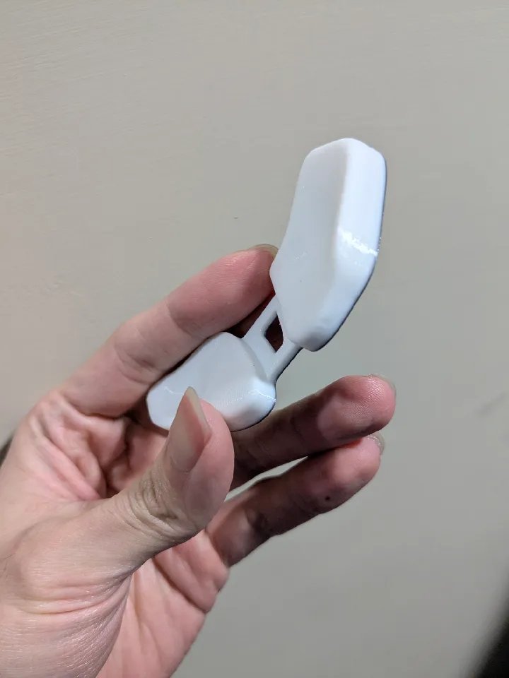 Подставка для запястья сдвижного типа v2, плоская без ножек (вдохновлена Carpio / Delta Hub)