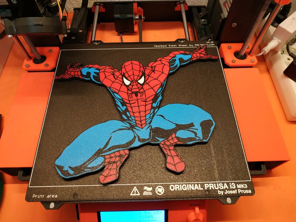 Декор на стену «Человек-паук» (одноцветный и MMU)