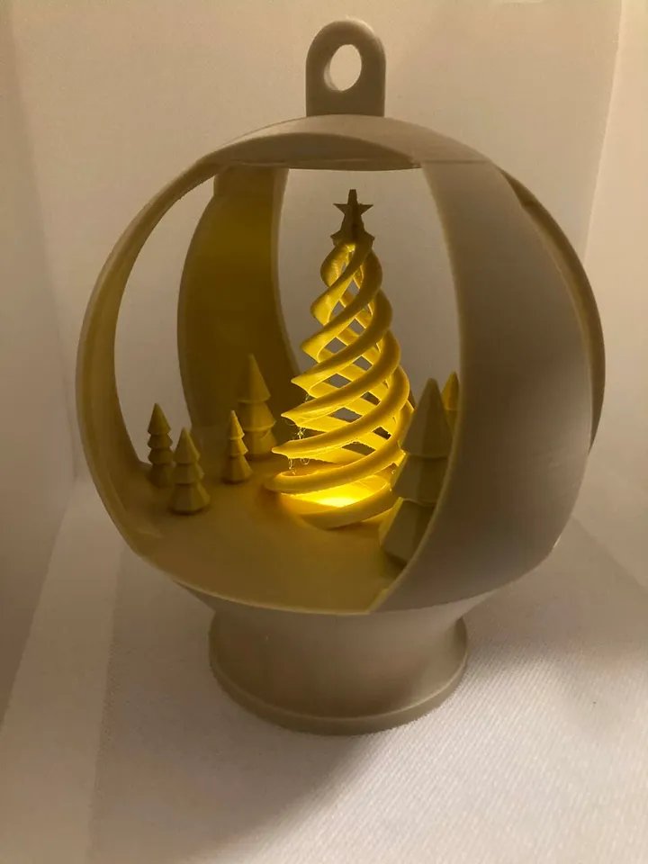 Спиральная ёлочная лампочка