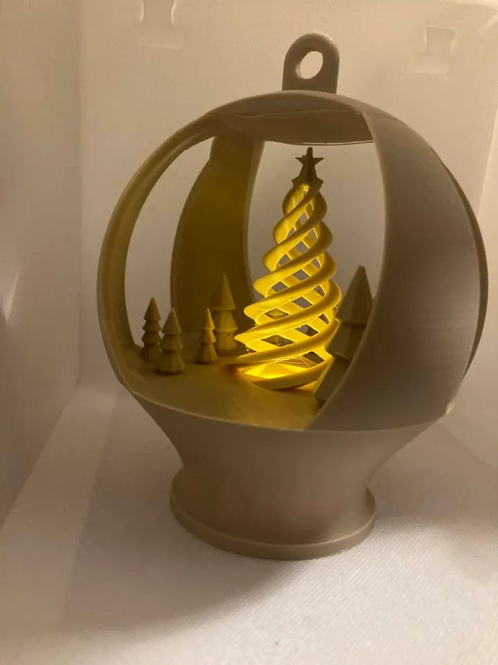 Спиральная ёлочная лампочка