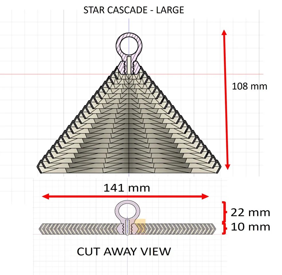 Звездный каскад: Брелок и украшение