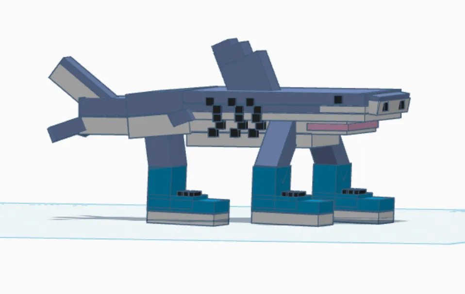 Тралалеро Тралала в стиле Brainrot