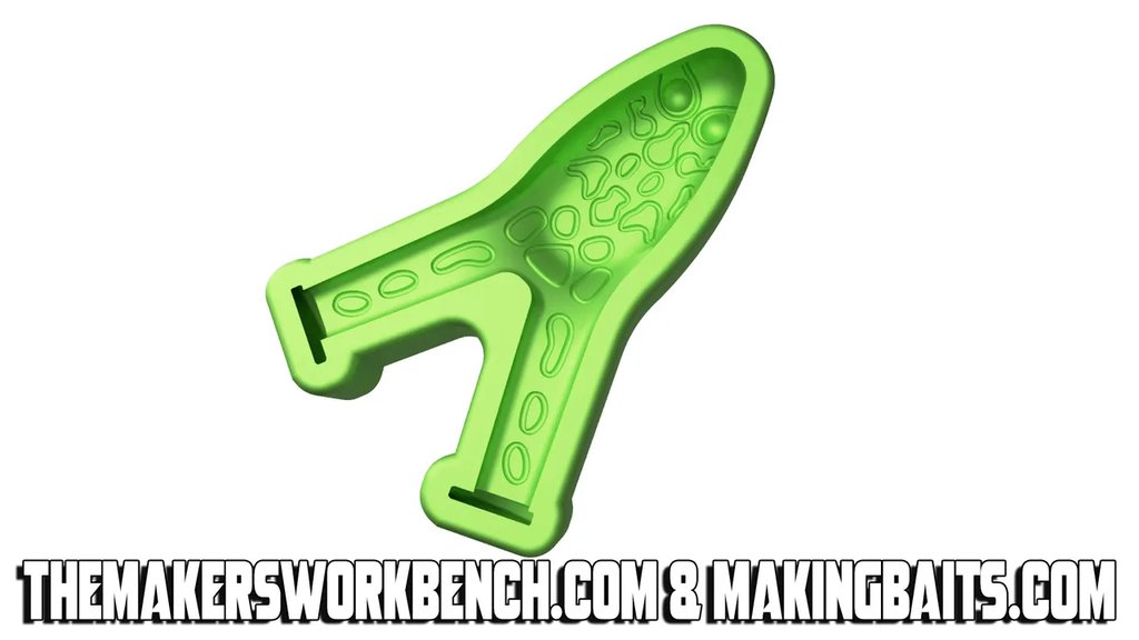 Форма для отливки приманок "Плавающая лягушка" 89 мм