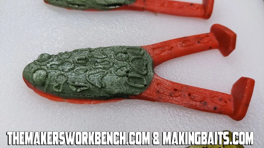 Форма для отливки приманок "Плавающая лягушка" 89 мм