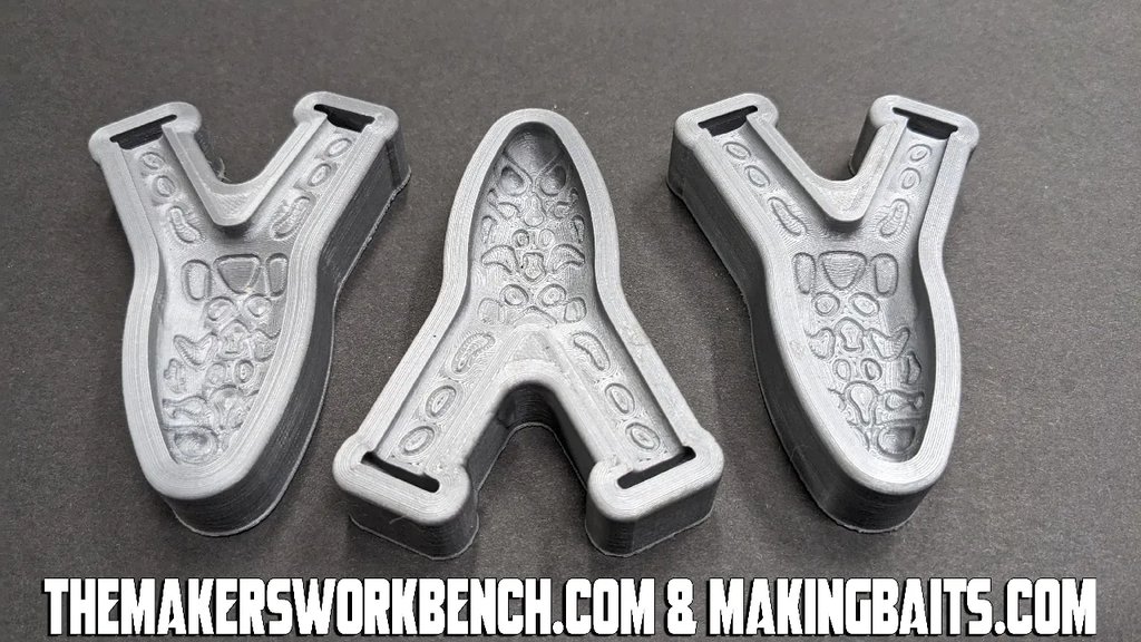 Форма для отливки приманок "Плавающая лягушка" 89 мм