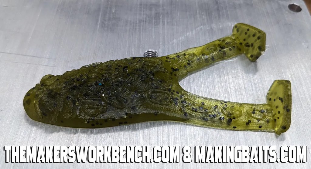 Форма для отливки приманок "Плавающая лягушка" 89 мм