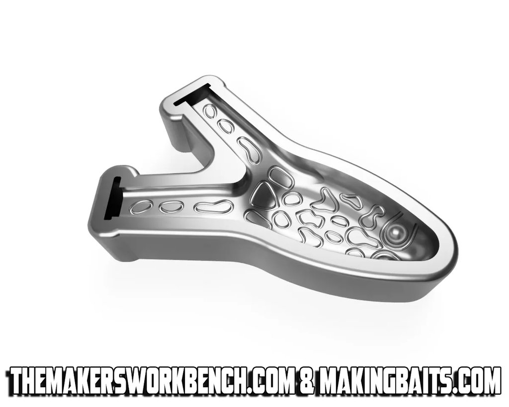 Форма для отливки приманок "Плавающая лягушка" 89 мм