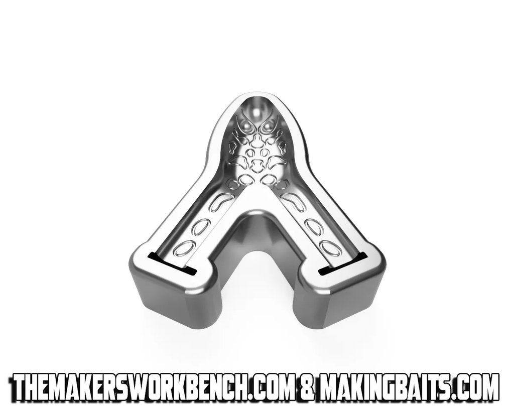 Форма для отливки приманок "Плавающая лягушка" 89 мм