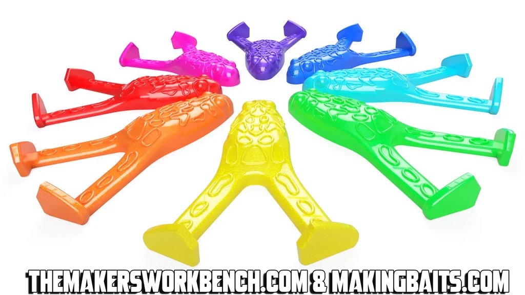 Форма для отливки приманок "Плавающая лягушка" 89 мм