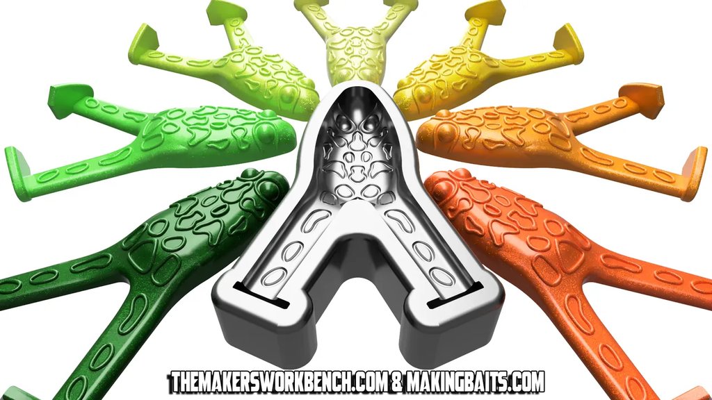 Форма для отливки приманок "Плавающая лягушка" 89 мм