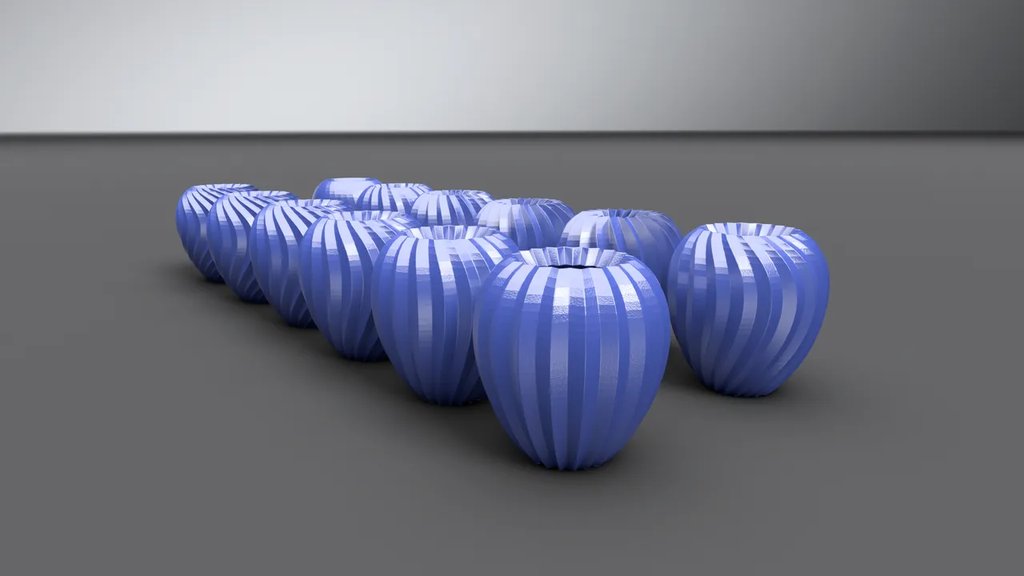 Коллекция скрученных ваз