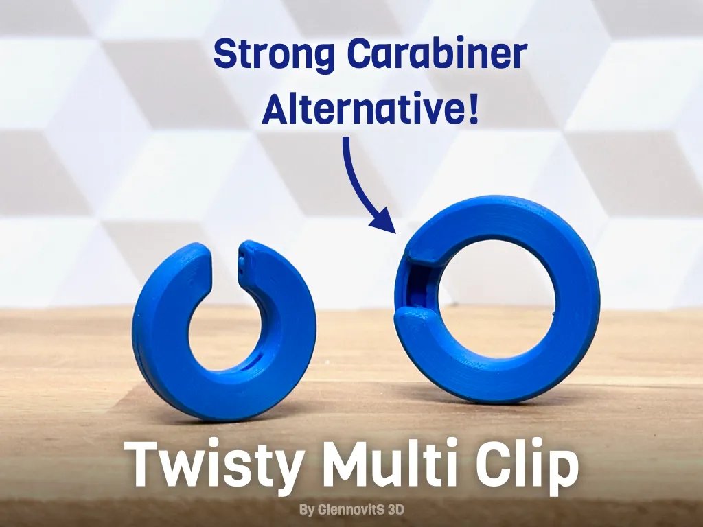 Многофункциональная клипса Twisty (прочная альтернатива карабину)