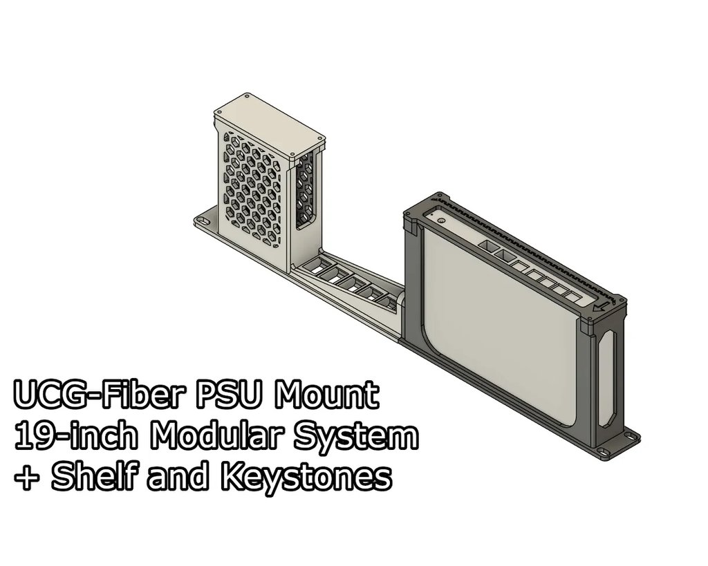 Модульный рэковый корпус для блока питания UCG-Fiber (19 дюймов)