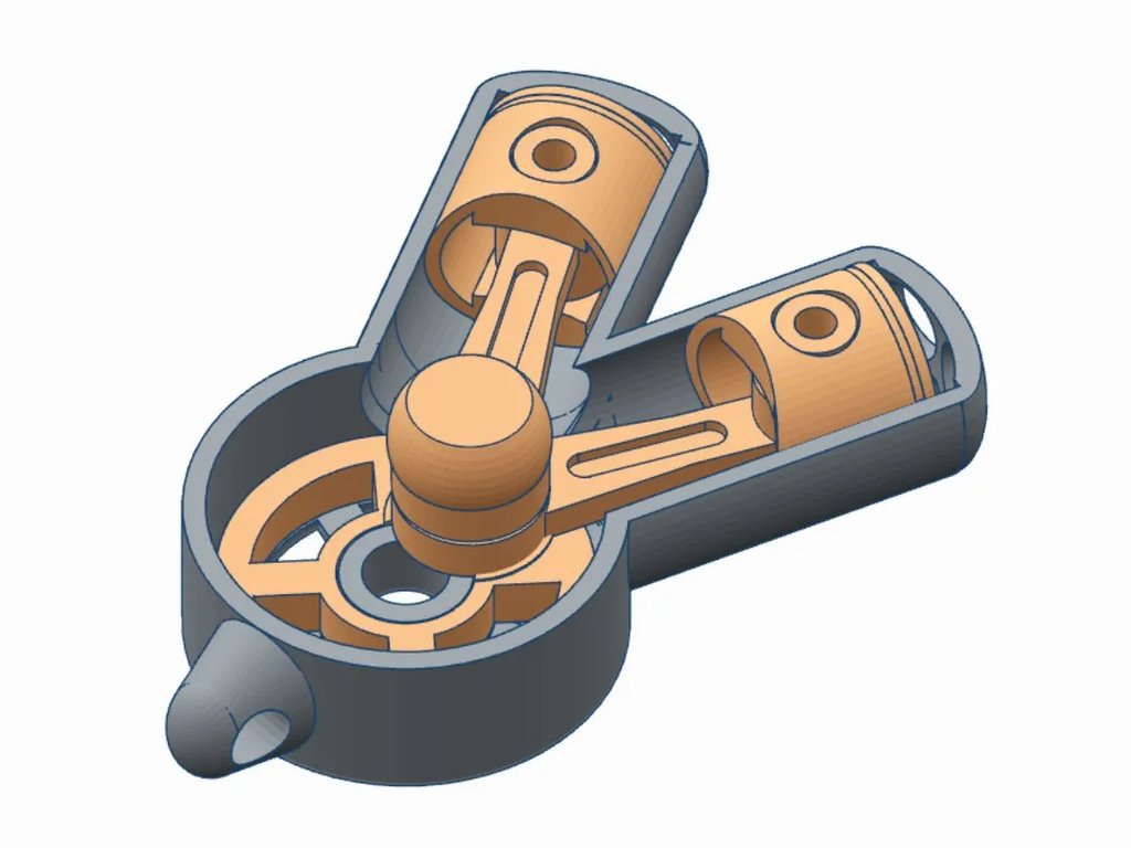 Брелок V-образный двигатель V2.0