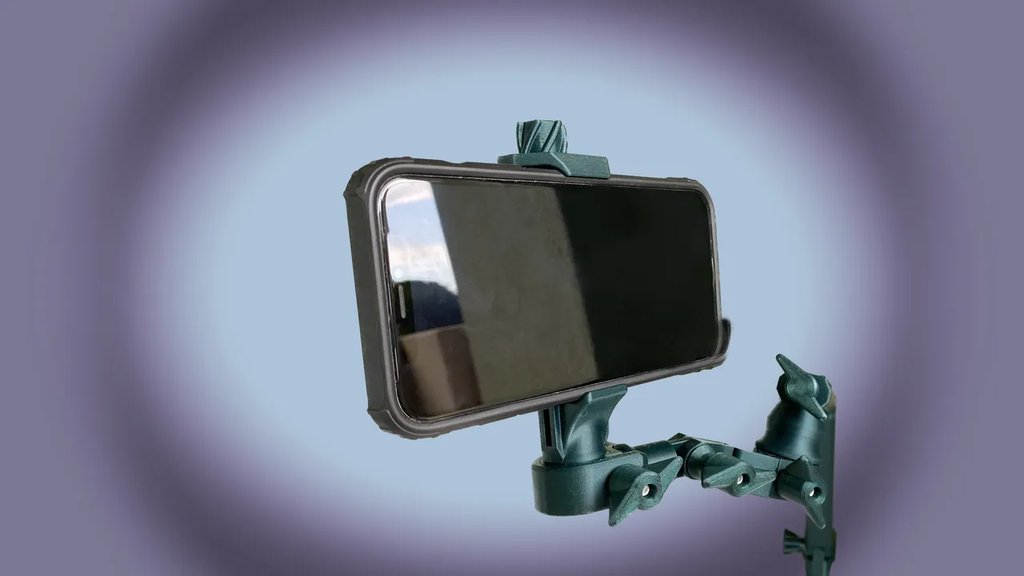 Регулируемый держатель для телефона с зажимом