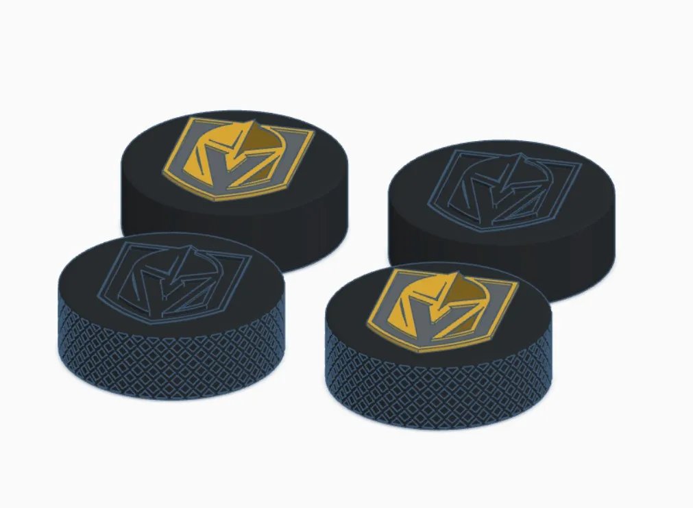 Логотип хоккейной шайбы Vegas Golden Knights