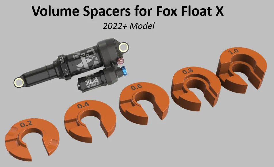 Проставочные кольца для амортизатора Fox Float X (2022+)