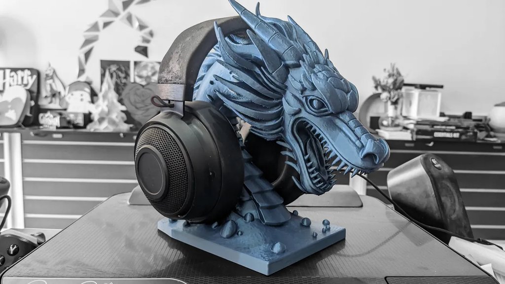 Подставка для наушников "Водяной Дракон"