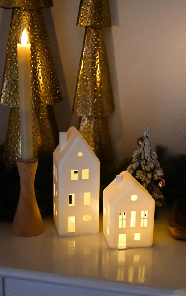 Домик-фонарик для светодиодных свечей