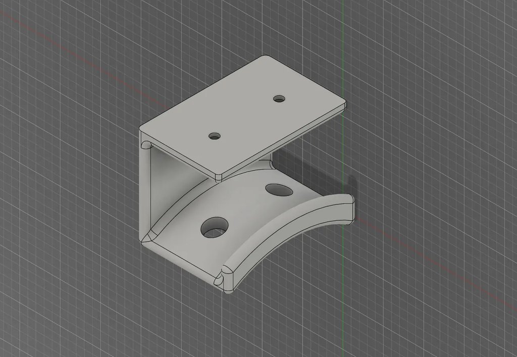 Широкое крепление для наушников под стол с органайзером для кабеля