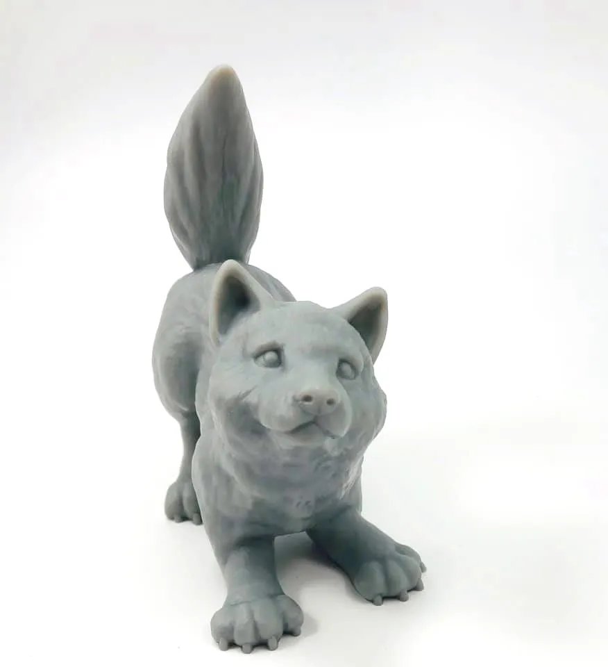 Wolfie: Скульптура волчонка для 3D-печати