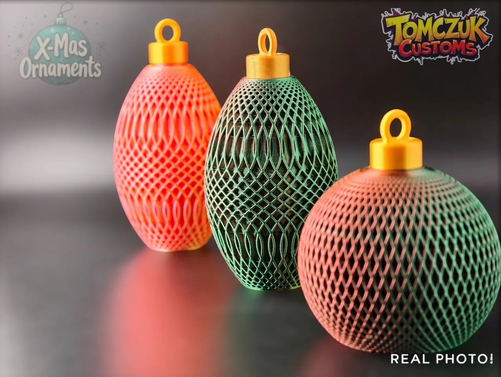 Рождественские украшения – Классический набор из 3 штук со светодиодной подставкой