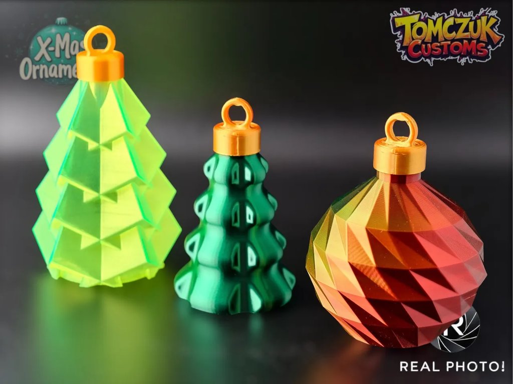 Набор елочных украшений для вазового режима (3 шт)