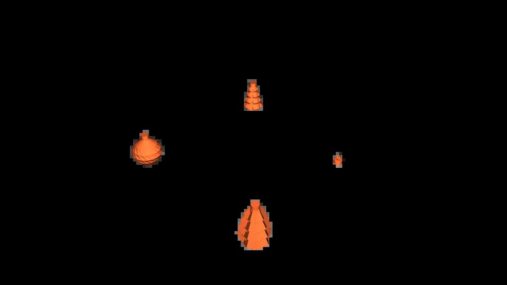 Набор елочных украшений для вазового режима (3 шт)